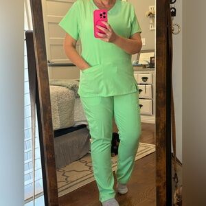 Angie Mint Green Uniform scrub set. Size Medium